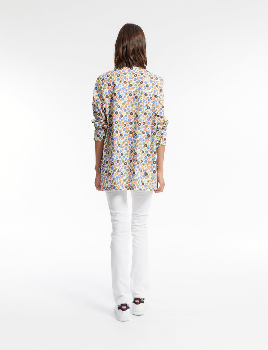 1qty RELIQUAT 80€ 0%  / Chemise droite Eugene - Flower Multicolor