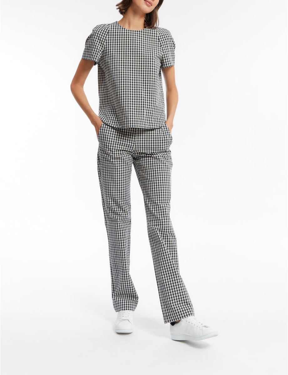8qty RELIQUAT 65€ 55,6%  / Top droit Albertine - Blue Ecru