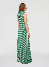 GREEN HOODED TUNIC DRESS