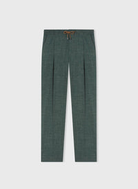 GREEN DRAWSTRING PANTS