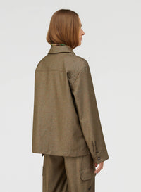 GREEN ELEVATED WORKWEAR OVERSHIRT