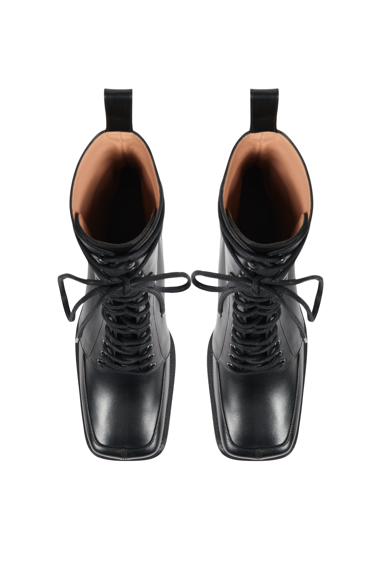 Bottines à lacets en cuir - Black