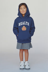 Sweat à capuche NY Health Crest pour enfants - Bleu marine