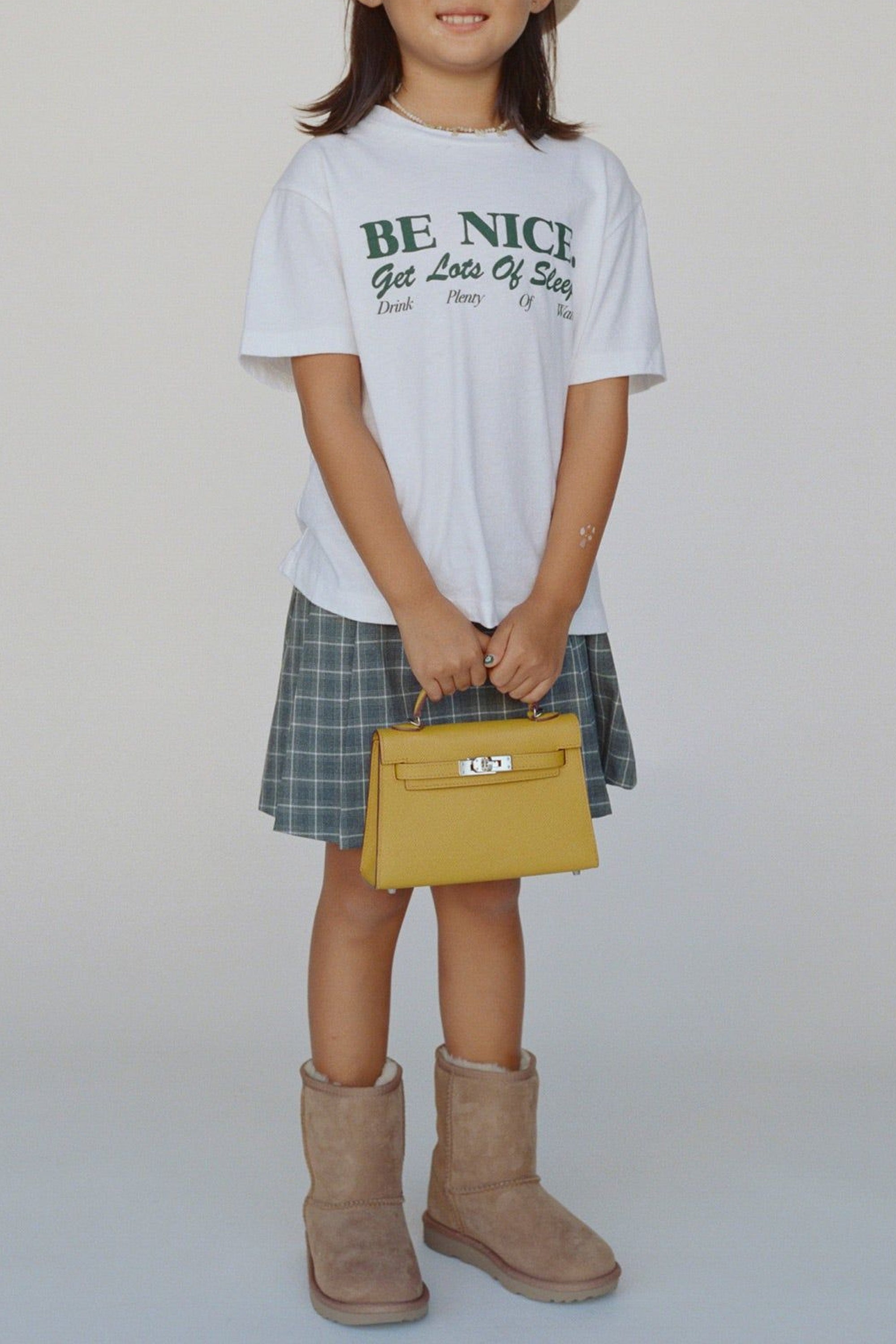 T-shirt oversize Be Nice - Blanc