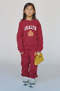 Pantalon de survêtement pour enfant NY Health Crest - Merlot