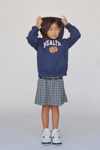 Sweat à capuche NY Health Crest pour enfants - Bleu marine