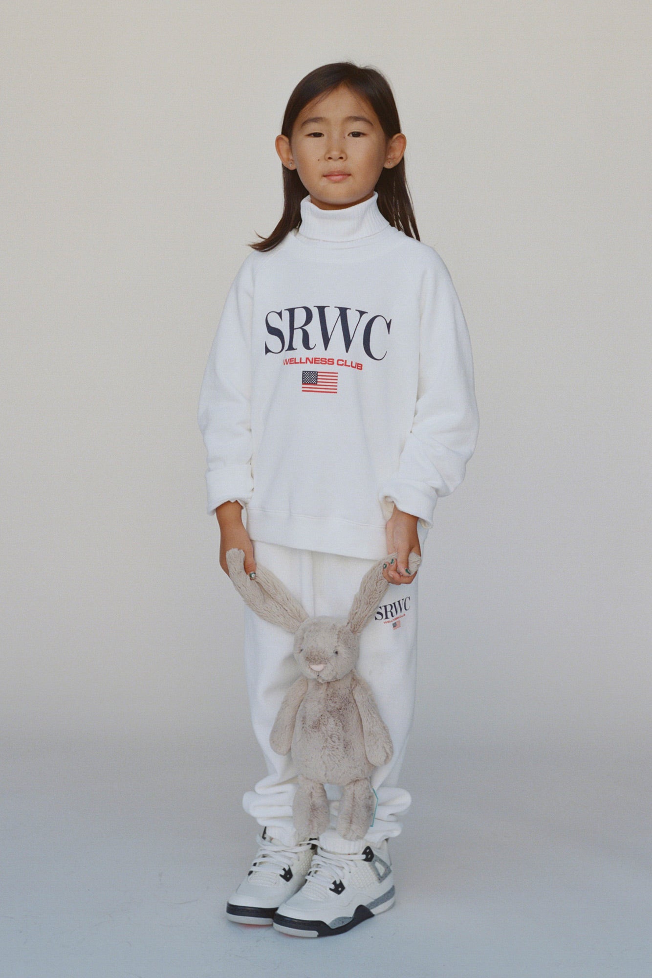 Pull à col rond pour enfant, motif nautique - Blanc