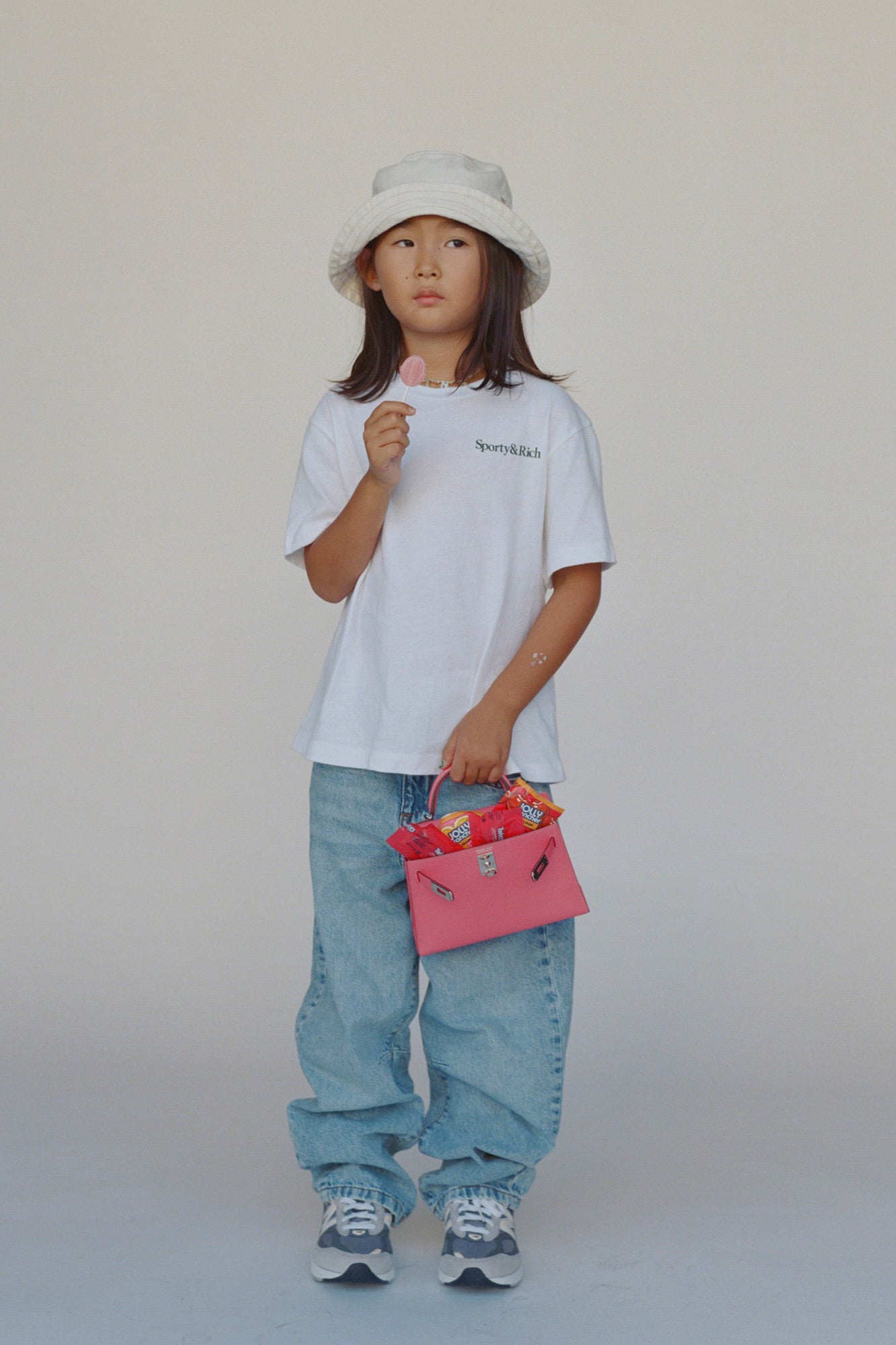T-shirt enfant « Drink More Water » - Blanc/Vert forêt