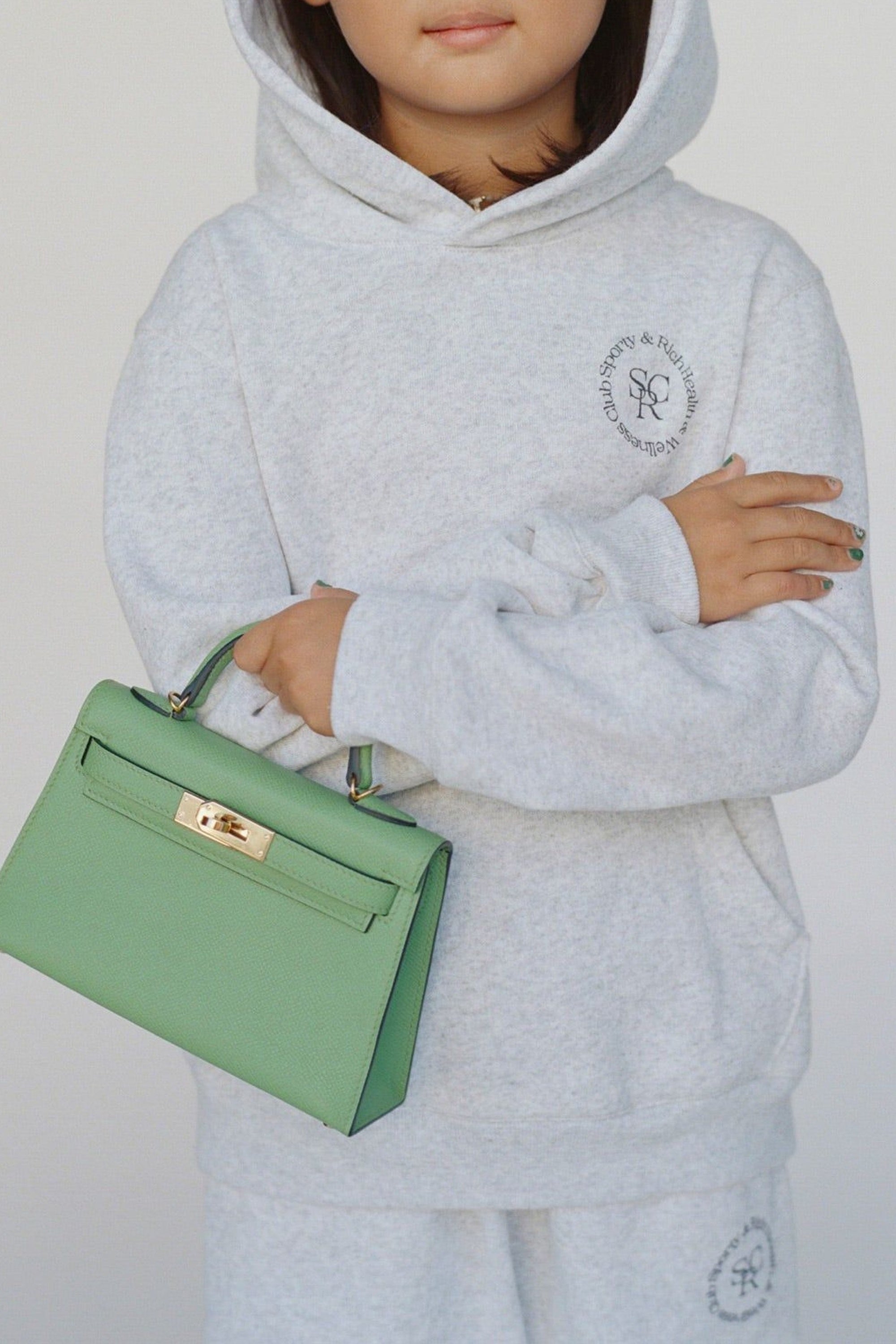 SRHWC Kids Hoodie - Heather Gray & Navy