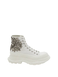 Sneakers montantes à lacets - White