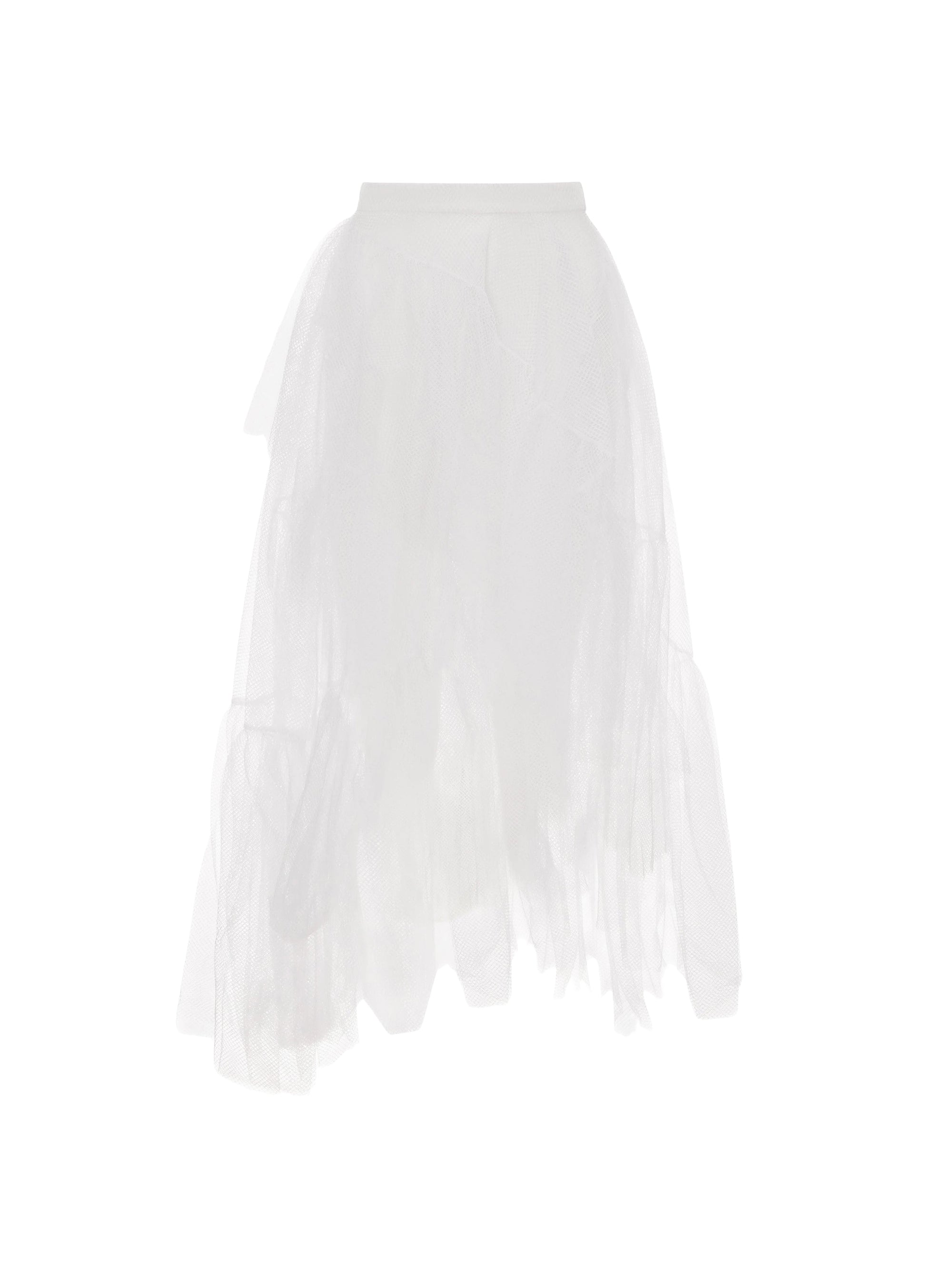 Jupe asymétrique - Optical White