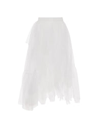 Jupe asymétrique - Optical White