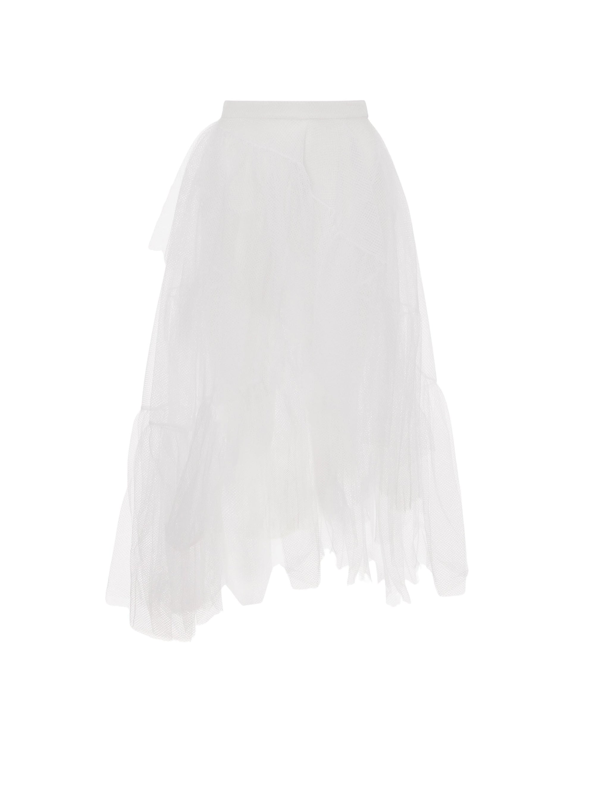 Jupe asymétrique - Optical White