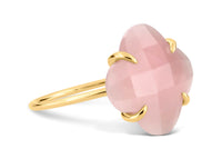 Bague Victoria en or jaune & Quartz - Rose