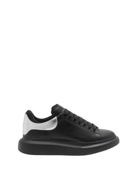 Sneakers à semelle épaisse en cuir - Black Silver