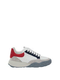 Sneakers à lacets en cuir - Multicolor