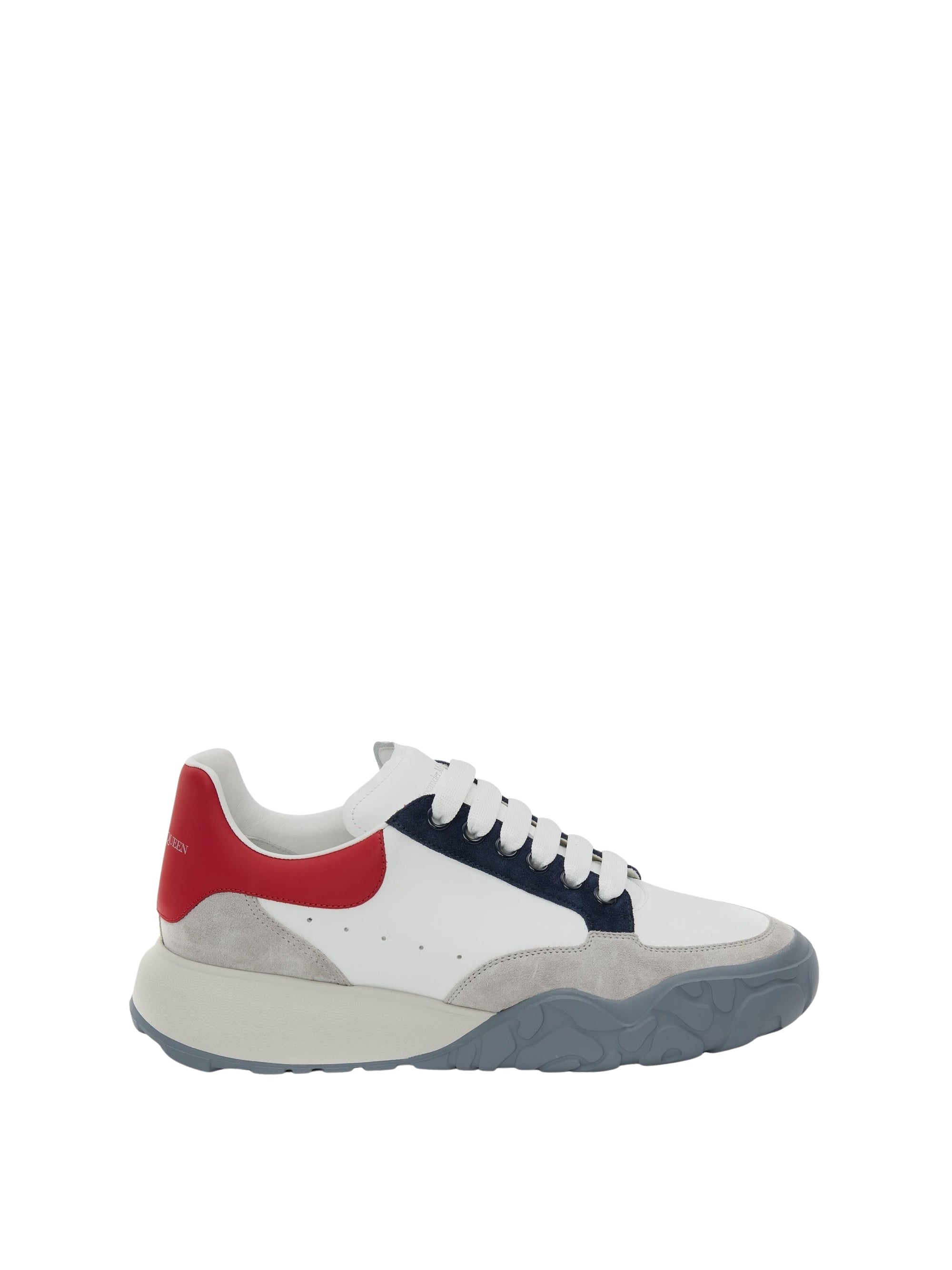 Sneakers à lacets en cuir - Multicolor