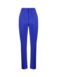 Slim-fit wool trousers - Electric Blue