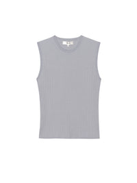 THE FINE CABLE TANKGREY BLUE