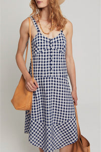Robe Julia coupe droite - Blue