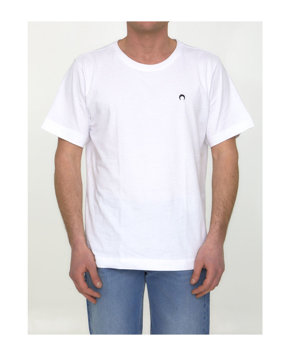 T-shirt à manches courtes coupe large - White & Black Moon