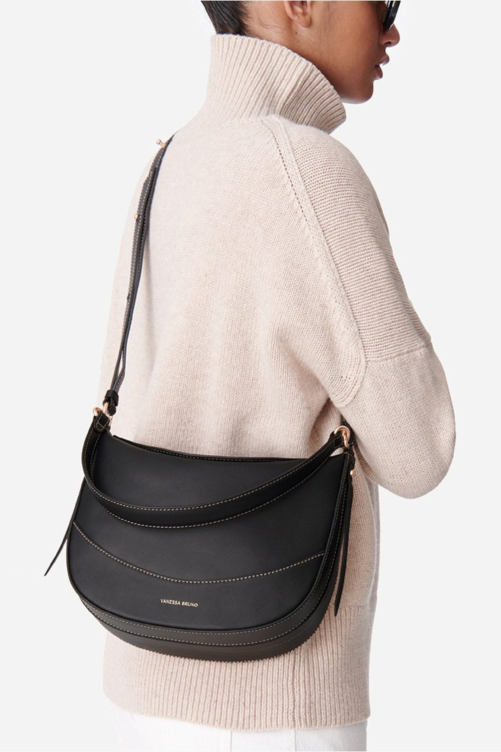 Daily leather bag - Taupe