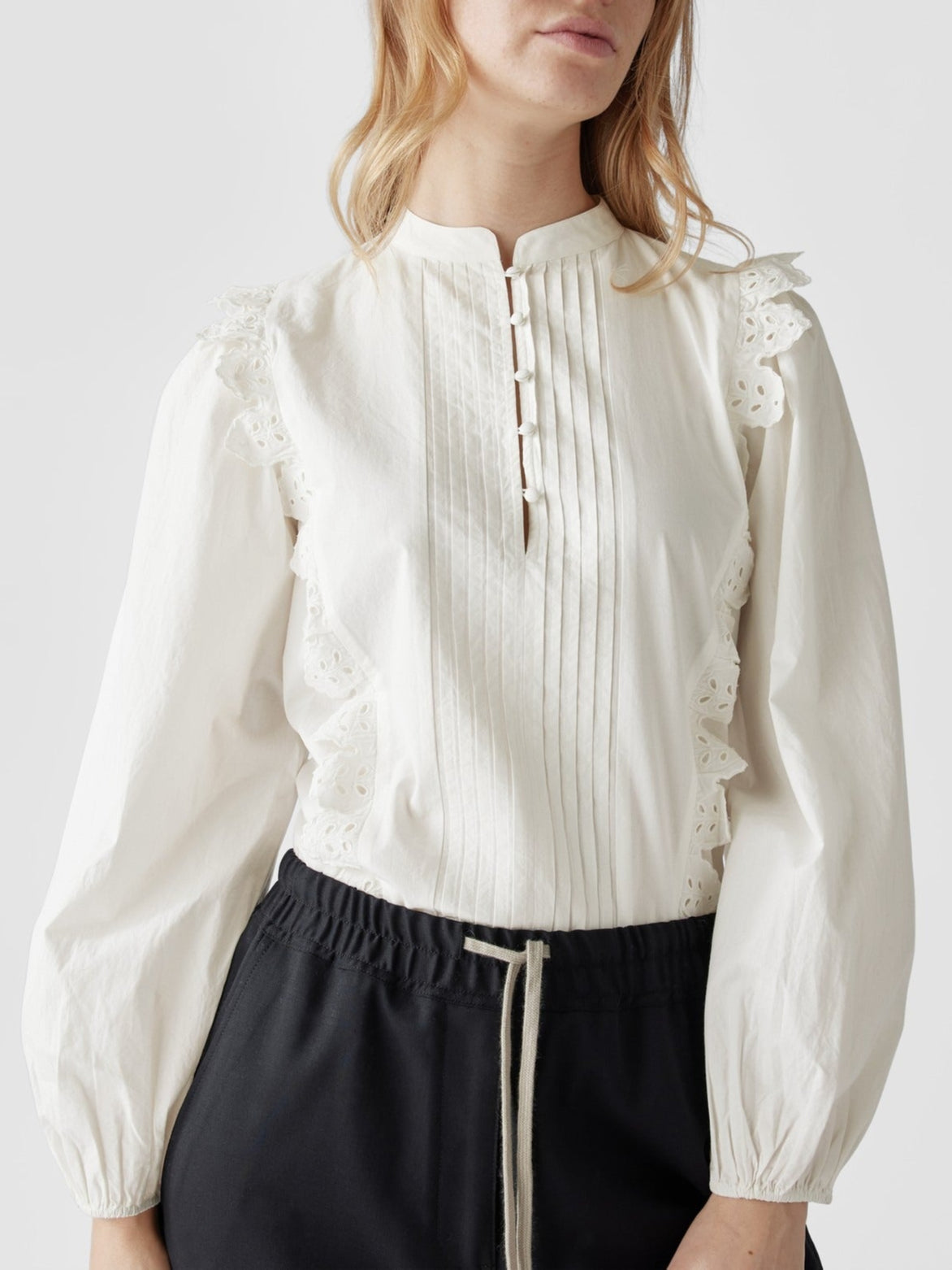 9 QTY RELIQUAT 70 // BLANC / Blouse Senzo - BLANC