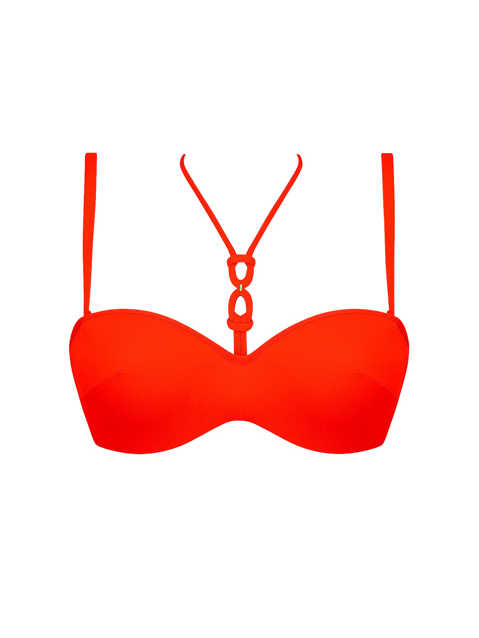 Grace Infinie bandeau bikini top - Orange Infini