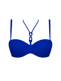 Haut de bikini bandeau Grace Infinie - Bleu Infini