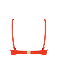 Haut de bikini triangle Grace Infinie - Orange Infini