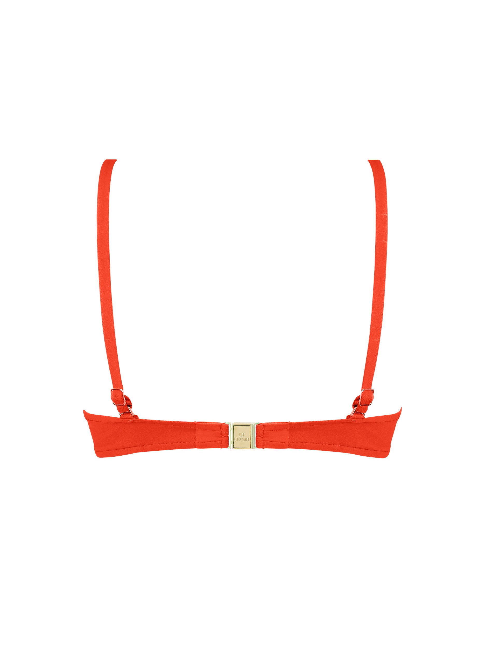 Haut de bikini triangle Grace Infinie - Orange Infini