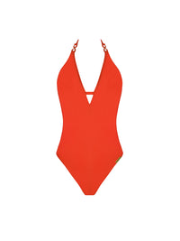 Maillot une pièce Grace Infinie - Orange Infini