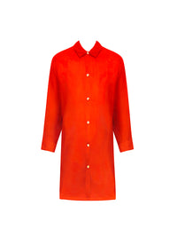 Chemise Grace Infinie en soie mélangée - Orange Infini