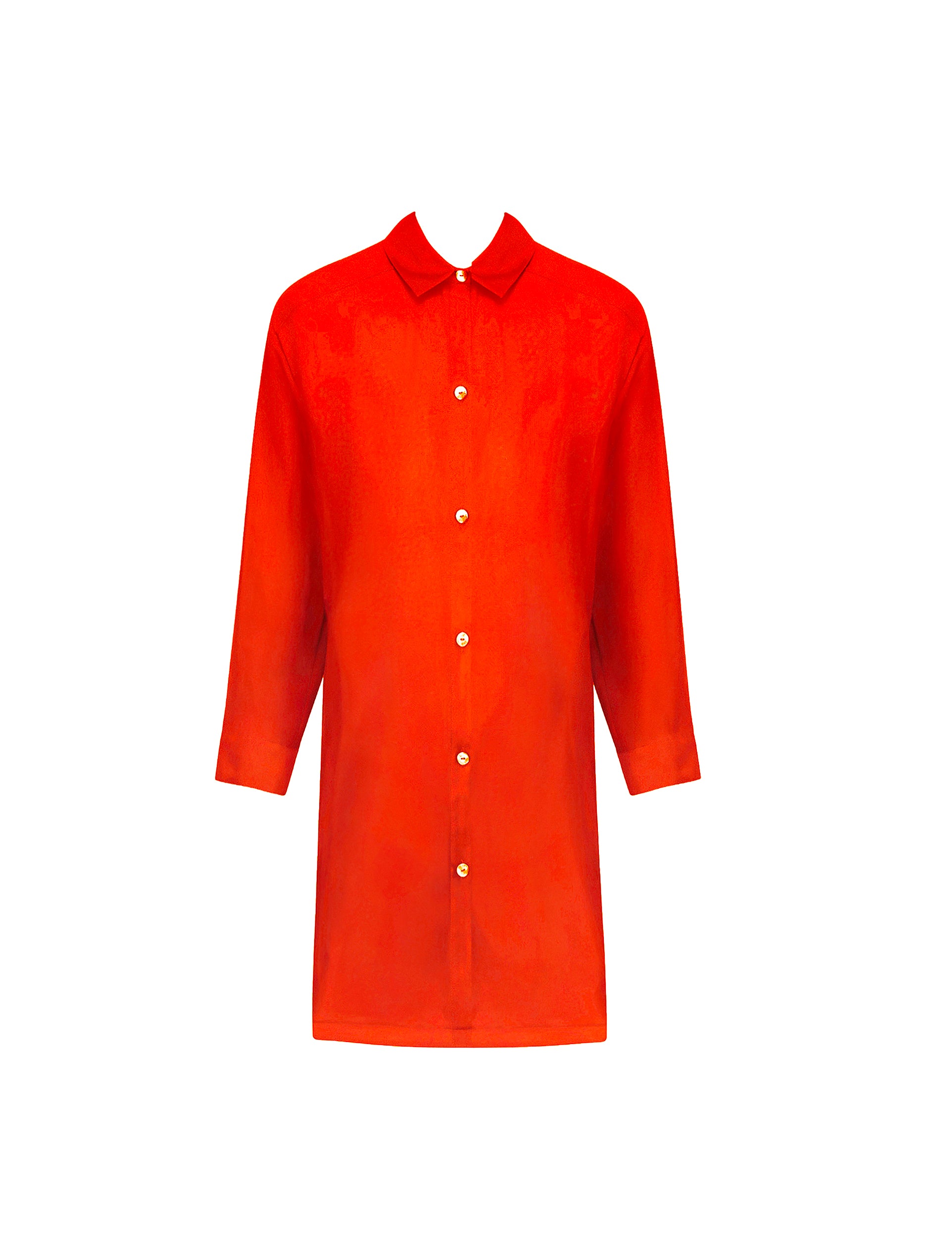 Chemise Grace Infinie en soie mélangée - Orange Infini