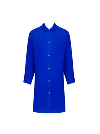 Grace Infinie silk blend shirt - Bleu Infini