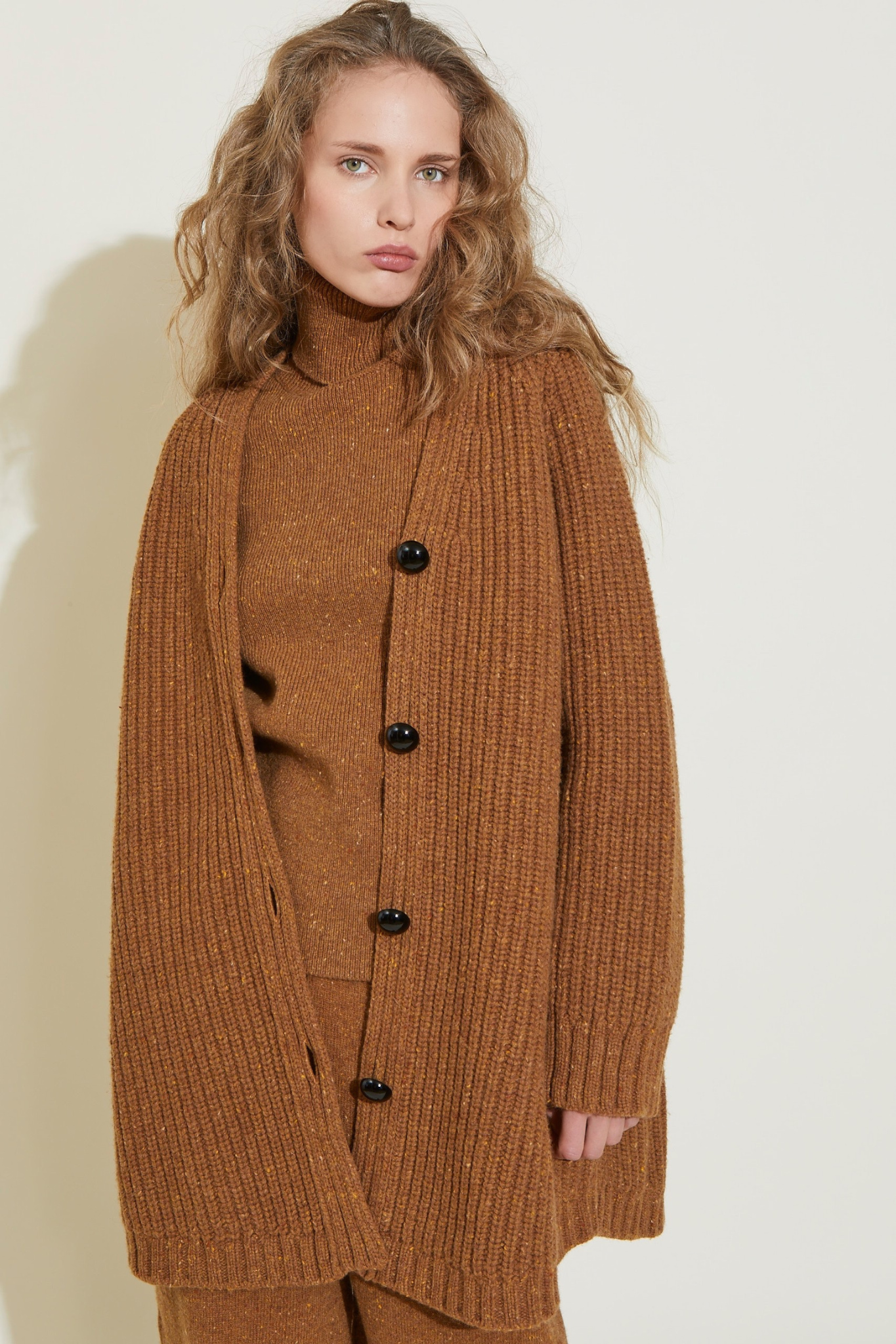 ZNOSTOCK_BEIGE CARDIGAN CAROTTE - Beige