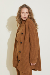 ZNOSTOCK_BEIGE CARDIGAN CAROTTE - Beige