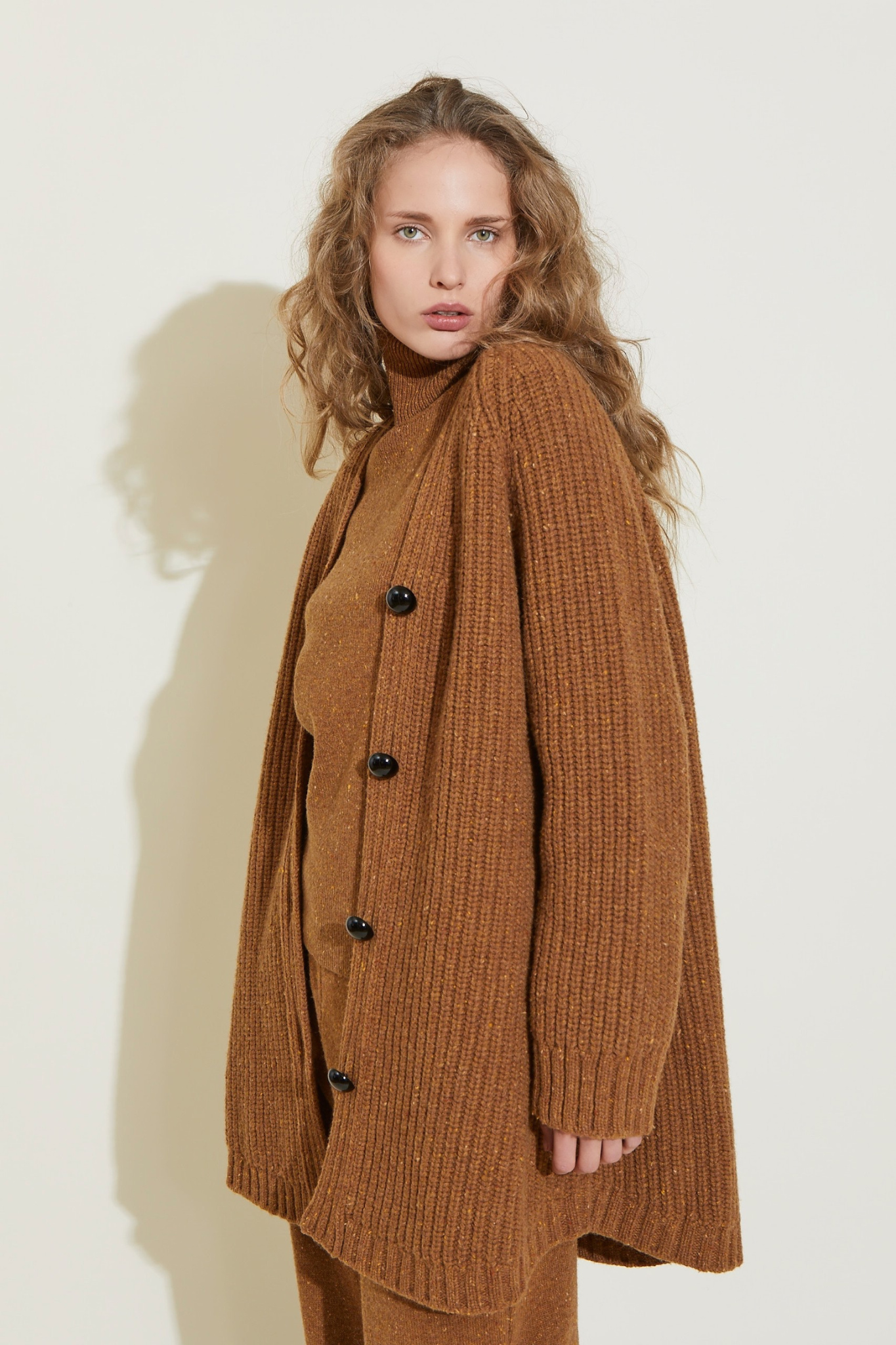 ZNOSTOCK_BEIGE CARDIGAN CAROTTE - Beige