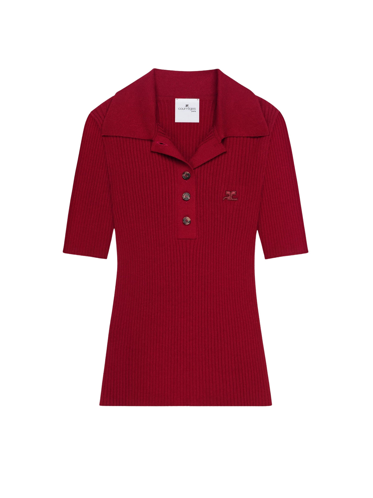 PRIX MARQUE : 100 / POLO ICONIQUE EN MAILLE CÔTELÉE