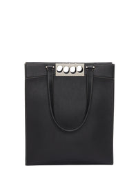 Sac cabas Grip en cuir - Black
