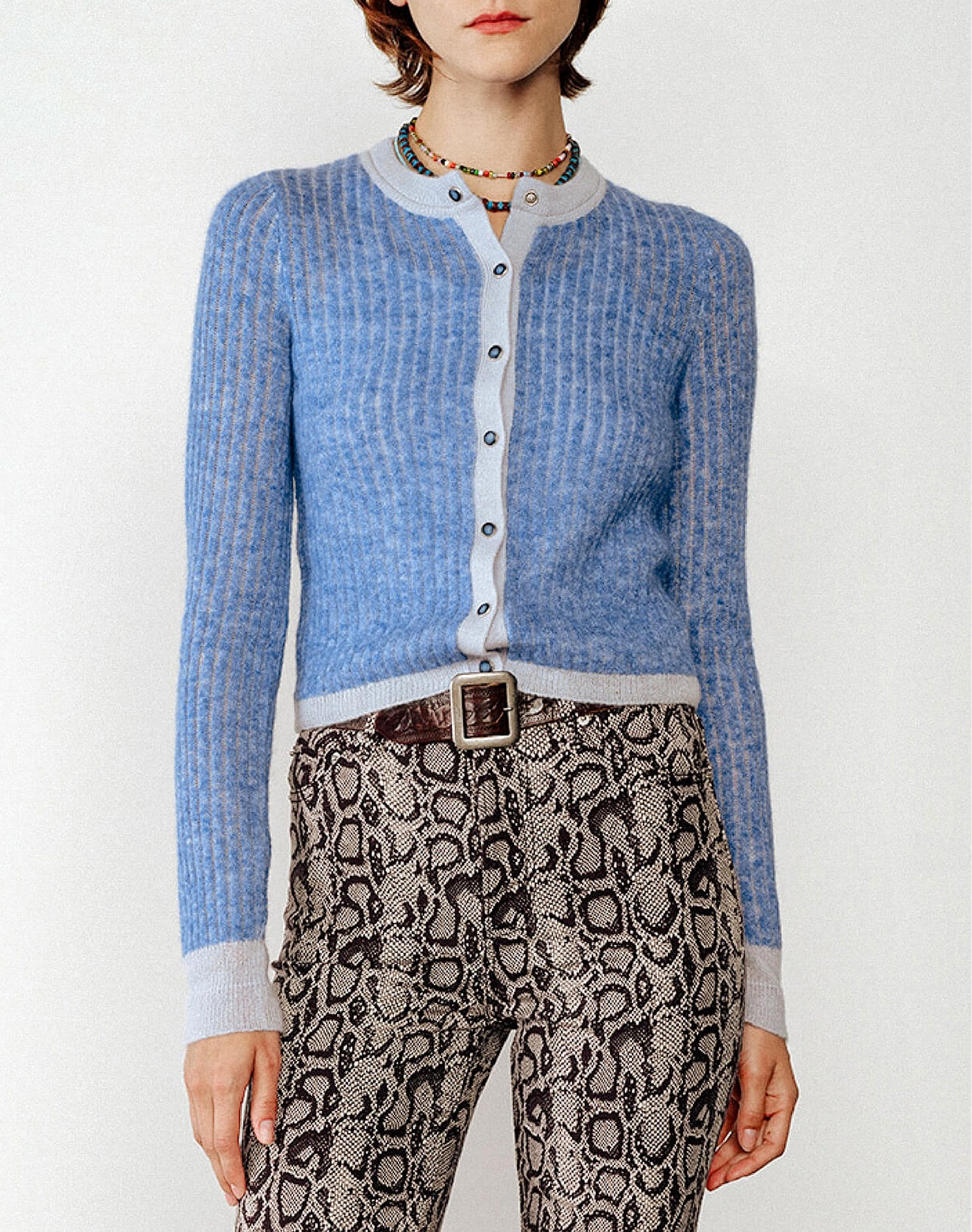 L'Emmylou wool cardigan - Kings Blue