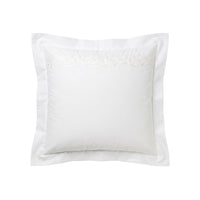 Glimmer Embroidery cotton pillowcase - Milk & Beige
