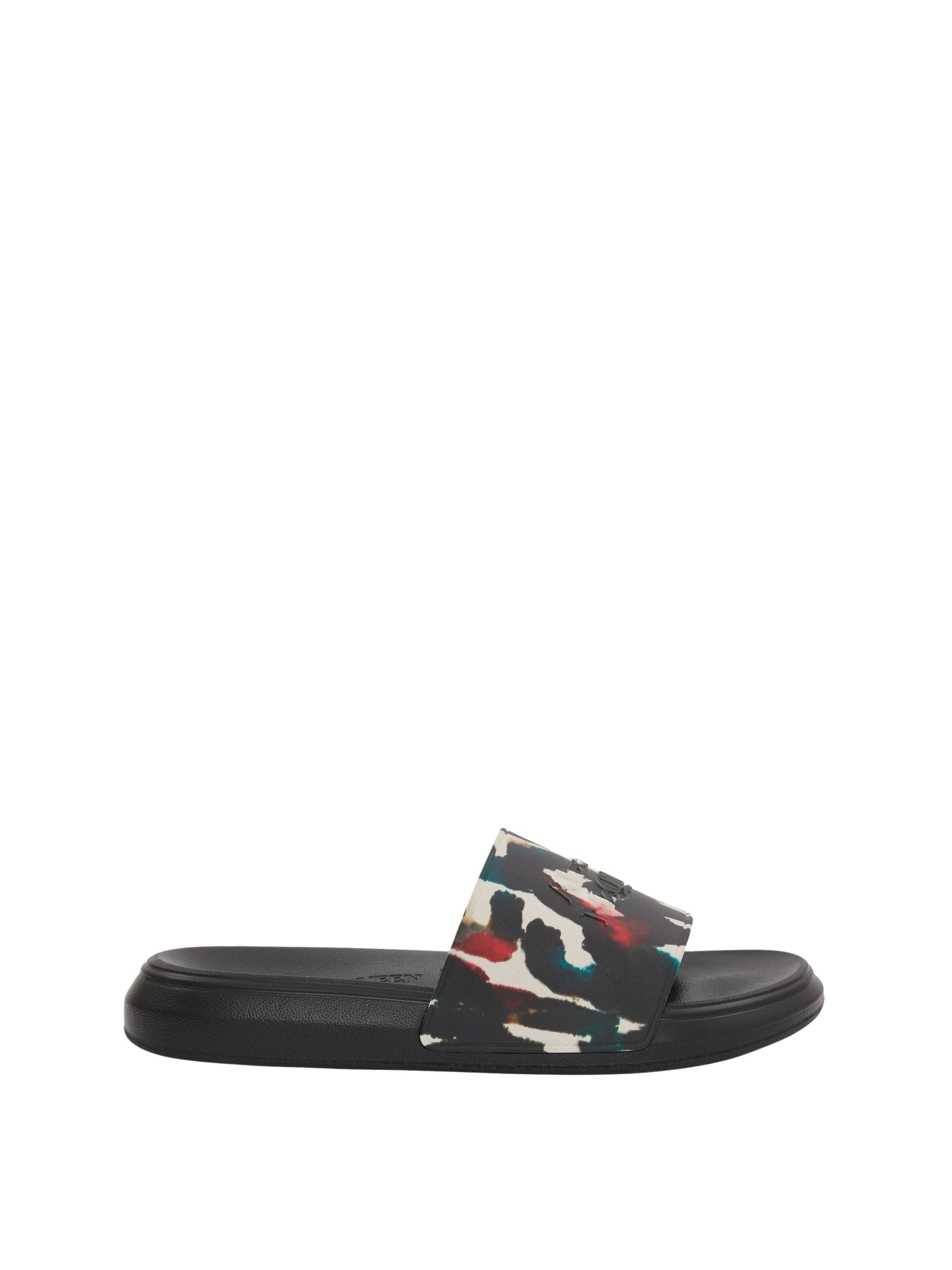 Mules à imprimé - White Multicolor