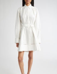 Robe Sammy en popeline de coton - White
