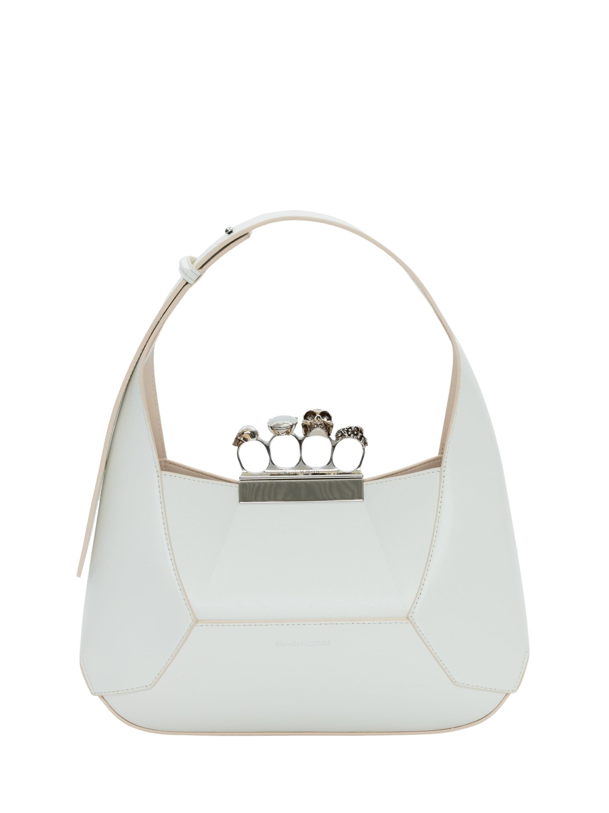Sac The Jewelled en cuir - Soft Ivory