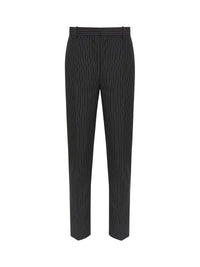 Pantalon slim en laine - Black & White