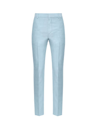 Pantalon slim en laine - Pale Blue Blue