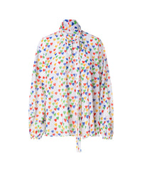 ECRU-MULTICOLOR BLOUSE