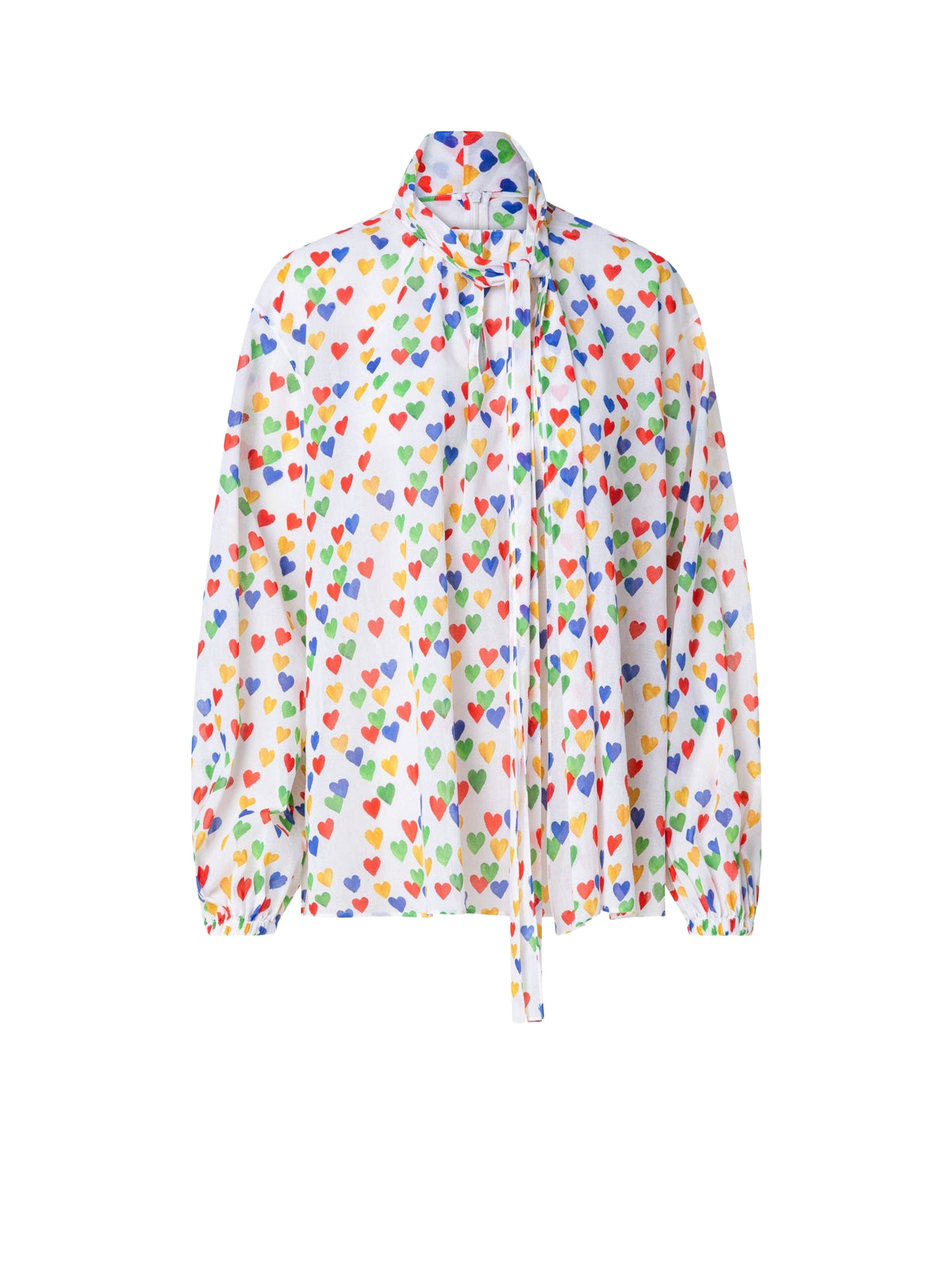 ECRU-MULTICOLOR BLOUSE