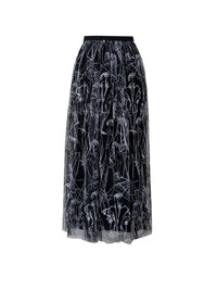 BLACK-WHITE SKIRT